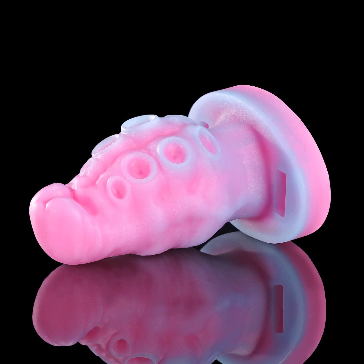 Nothosaur ALLA GAG tentacle mouth gag in pink silicone with adjustable black strap.