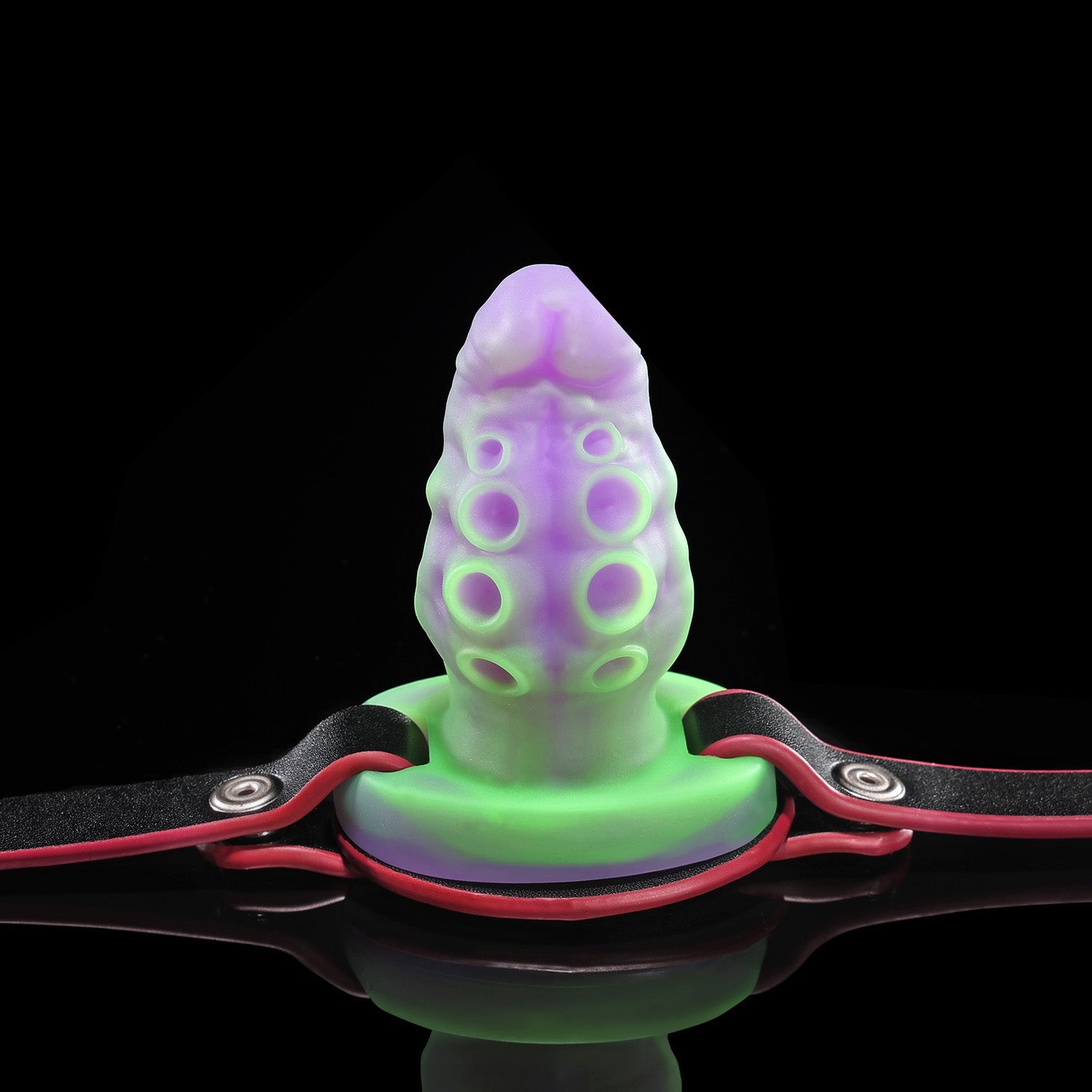 Nothosaur ALLA GAG tentacle mouth gag in pink silicone with adjustable black strap.