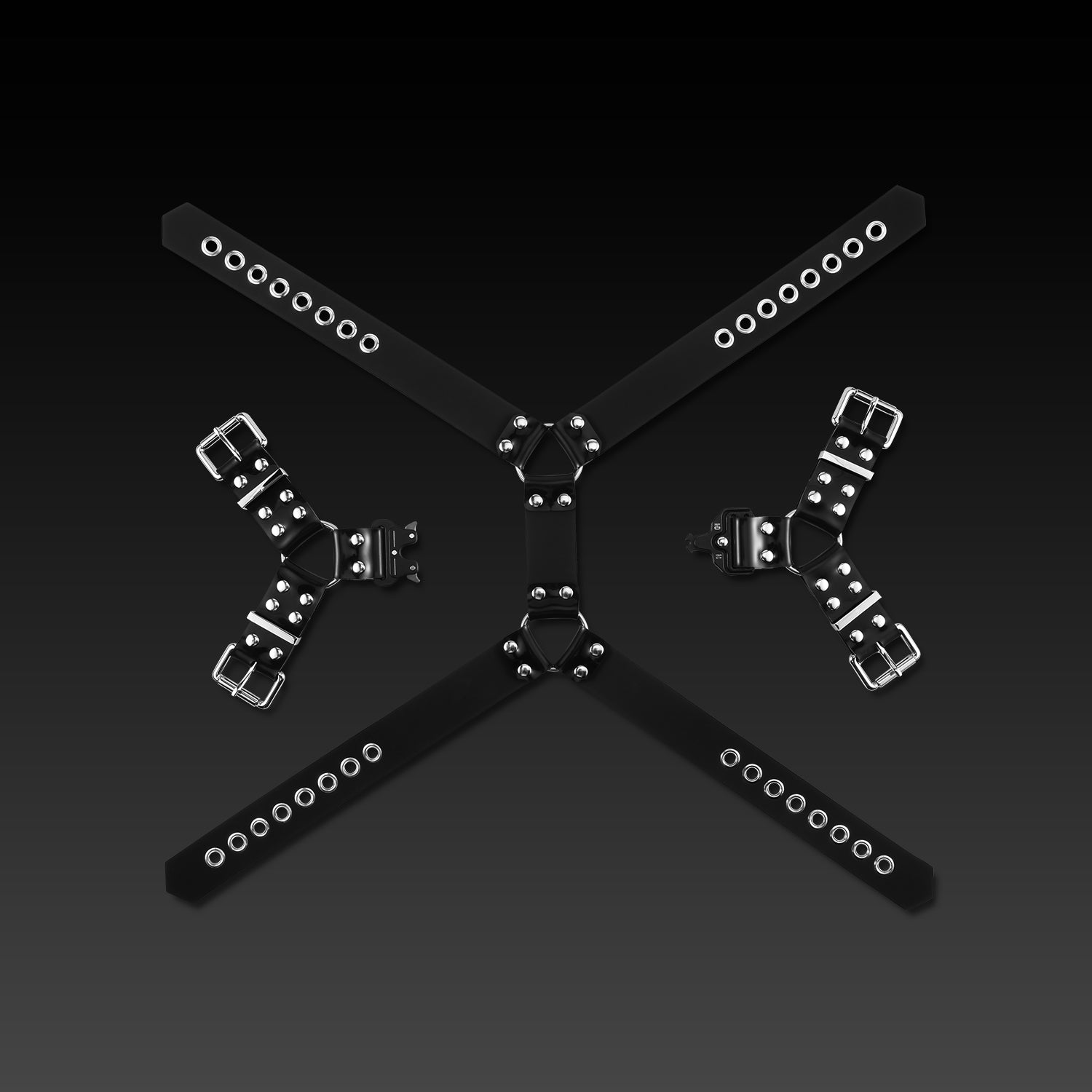 Silicone Gear Comdo: Buckle Harness & Cuffs & Collar