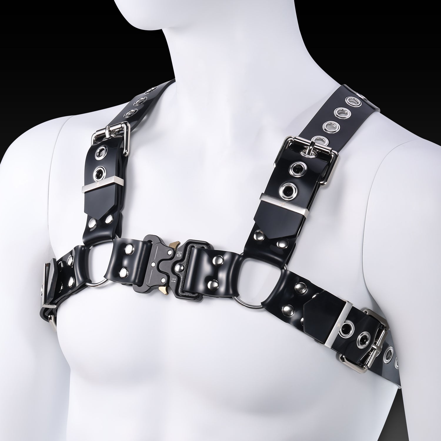 Silicone Gear Comdo: Buckle Harness & Cuffs & Collar