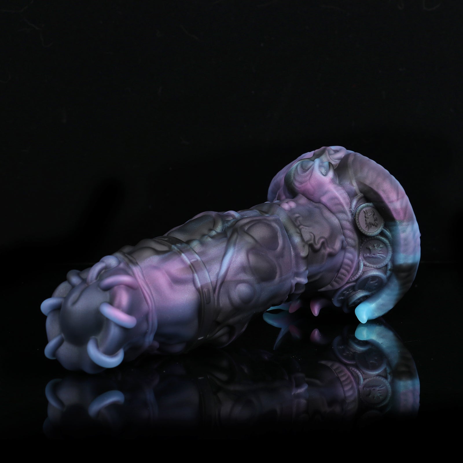 Blendendes Lila Schwarz