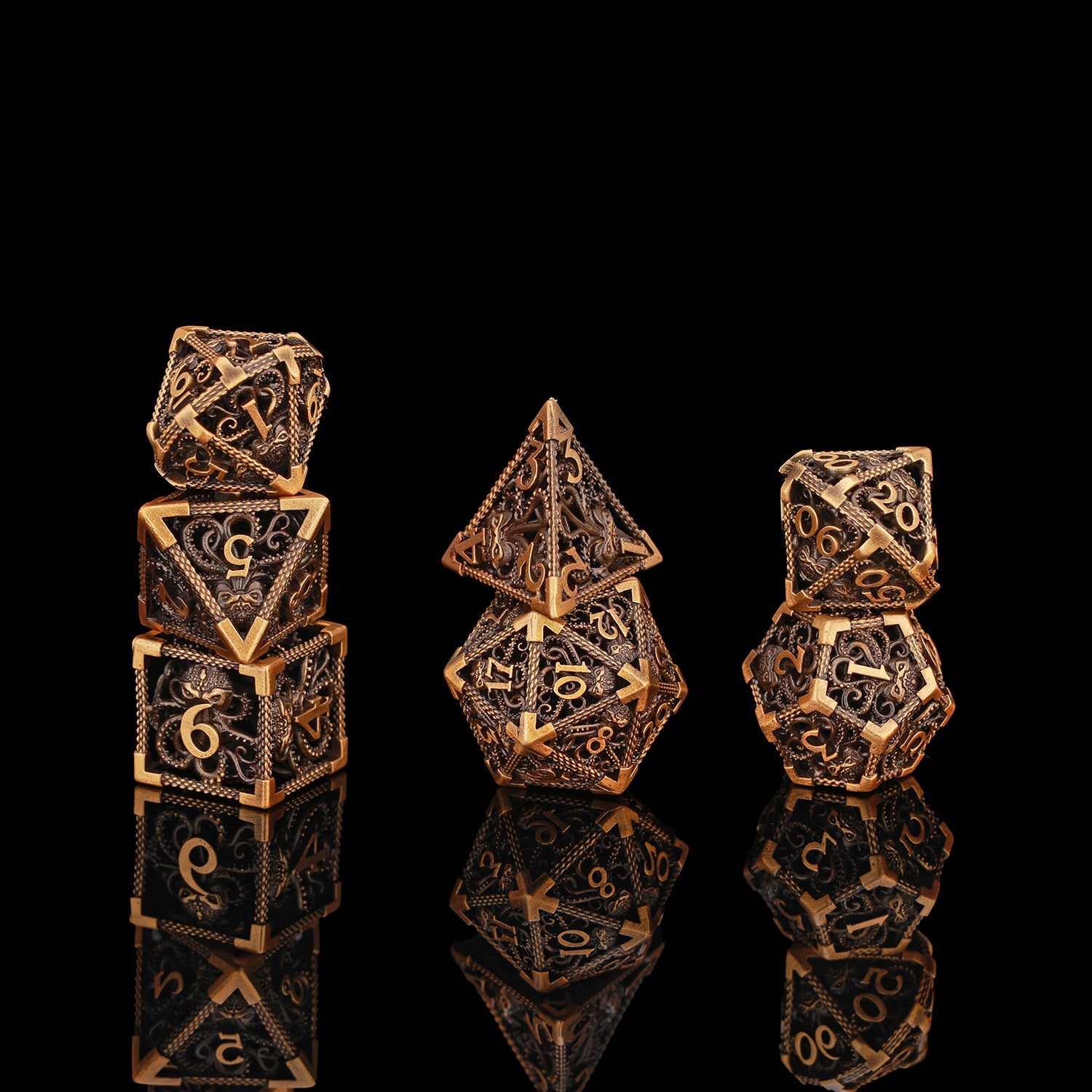 OCTOPUS METAL POLYHEDRON DICE