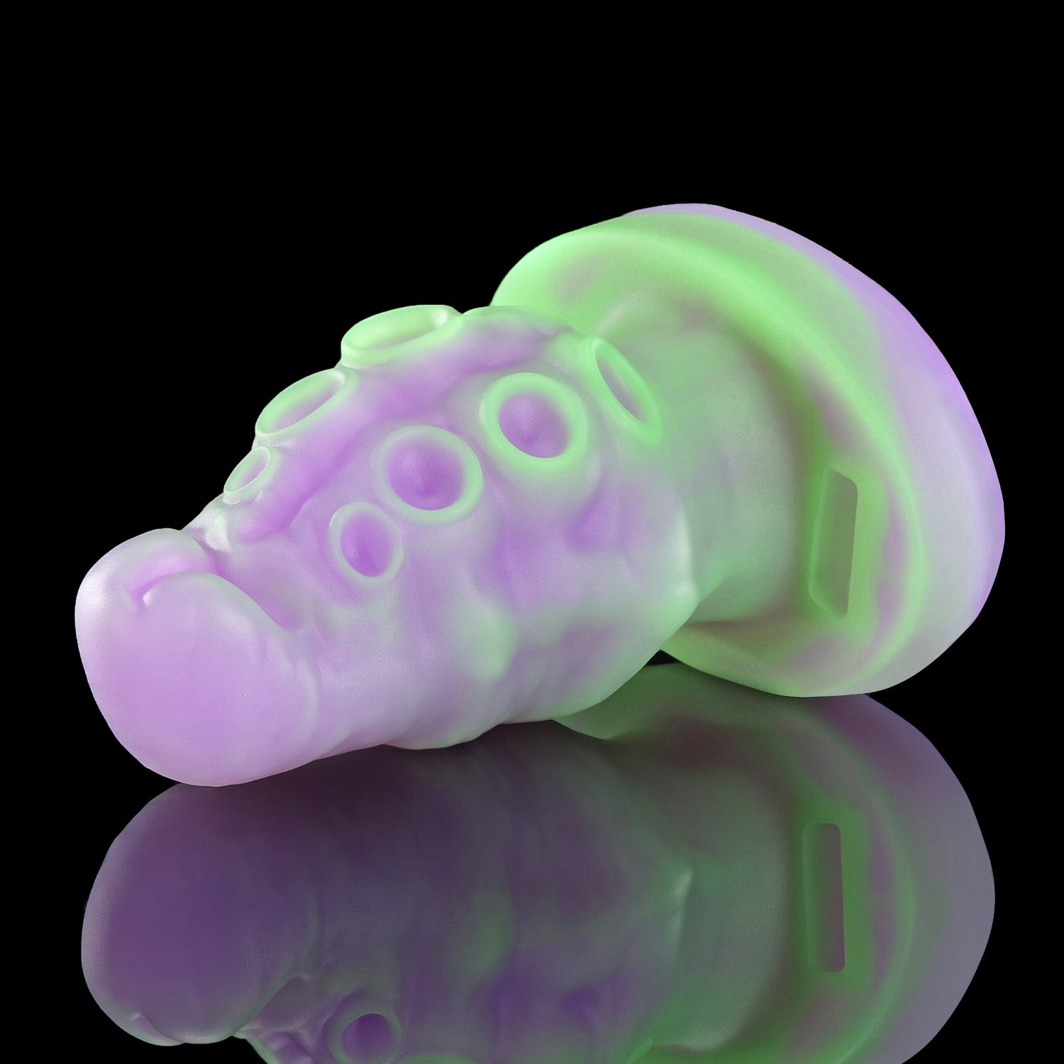 Nothosaur ALLA GAG tentacle mouth gag in pink silicone with adjustable black strap.