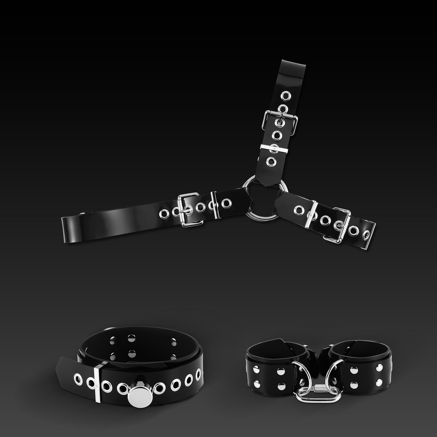 Silicone Gear Comdo: Side Shoulder Strap & Cuffs & Collar